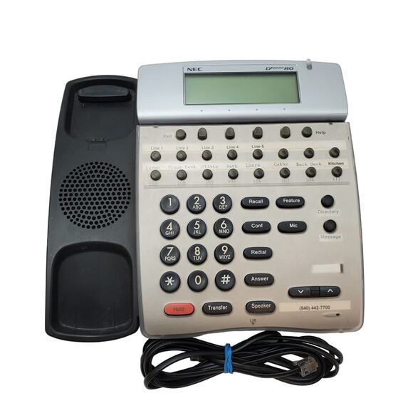 NEC Other - NEC DTERM80 DTH-16d-2 (BK)TEL Office Phone 780575 Base Only
